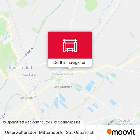 Unterwaltersdorf Mitterndorfer Str. Karte