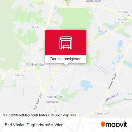 Bad Vöslau Flugfeldstraße Karte