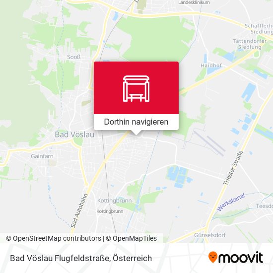 Bad Vöslau Flugfeldstraße Karte