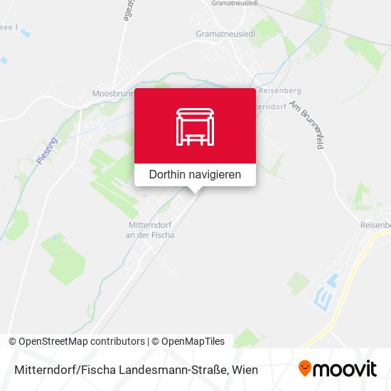 Mitterndorf / Fischa Landesmann-Straße Karte