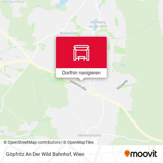 Göpfritz An Der Wild Bahnhof Karte