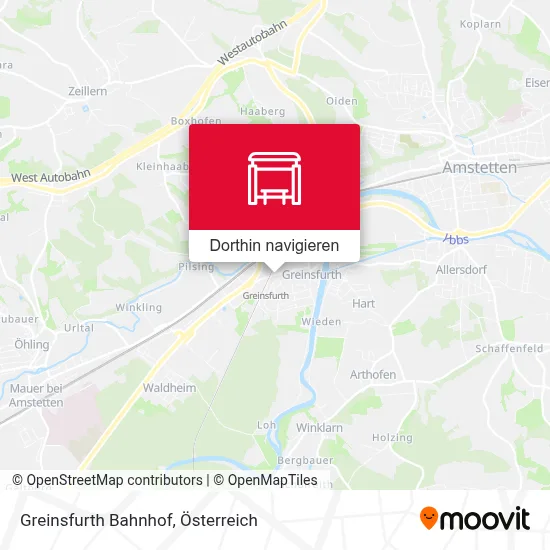 Greinsfurth Bahnhof Karte