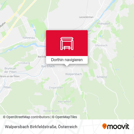 Walpersbach Birkfeldstraße Karte