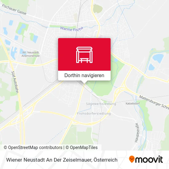 Wiener Neustadt An Der Zeiselmauer Karte