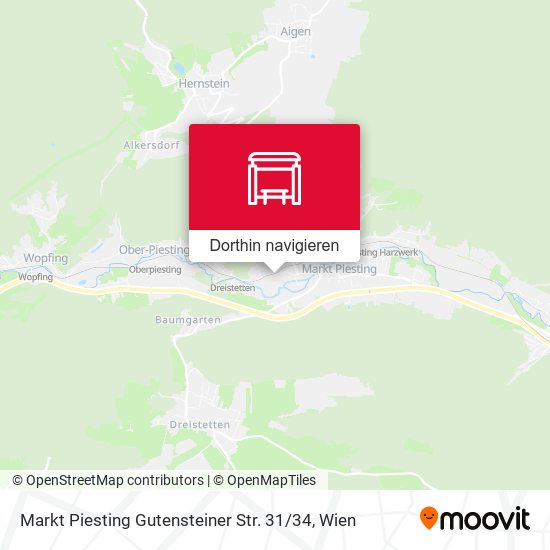 Markt Piesting Gutensteiner Str. 31 / 34 Karte