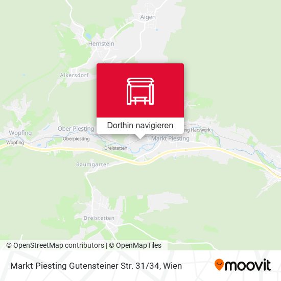Markt Piesting Gutensteiner Str. 31 / 34 Karte