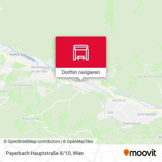 Payerbach Hauptstraße 8/10 Karte