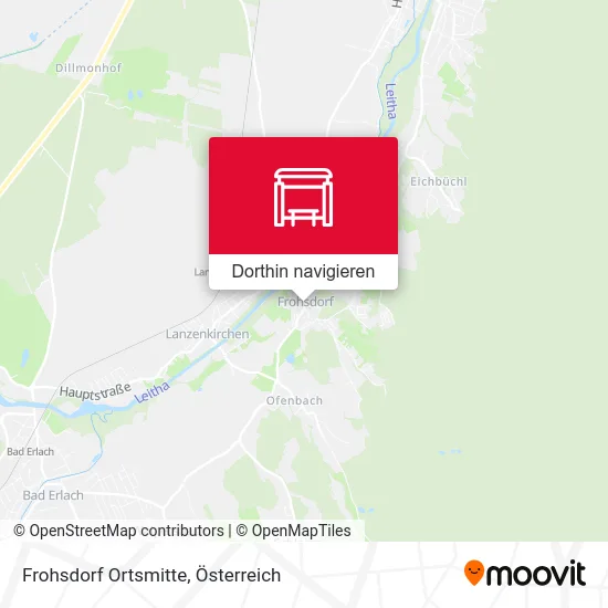 Frohsdorf Ortsmitte Karte