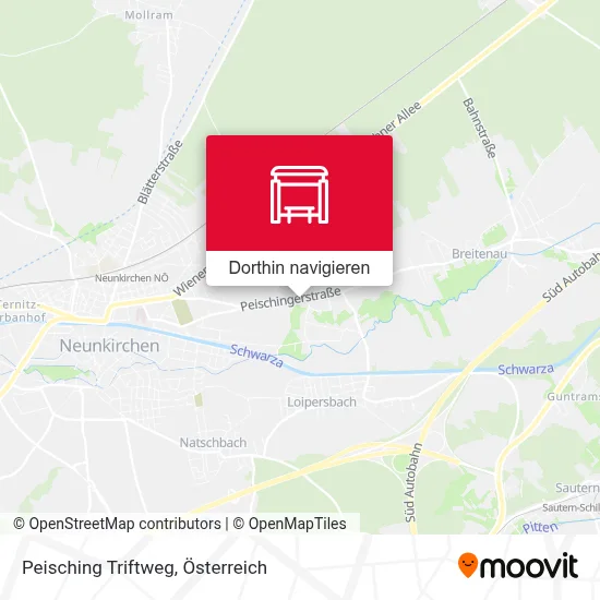 Peisching Triftweg Karte