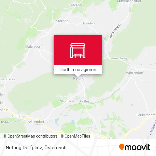 Netting Dorfplatz Karte