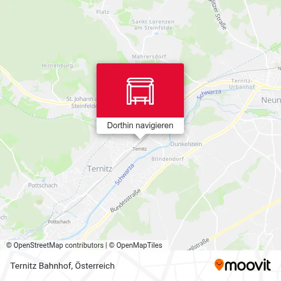 Ternitz Bahnhof Karte