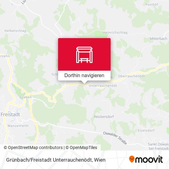 Grünbach / Freistadt Unterrauchenödt Karte