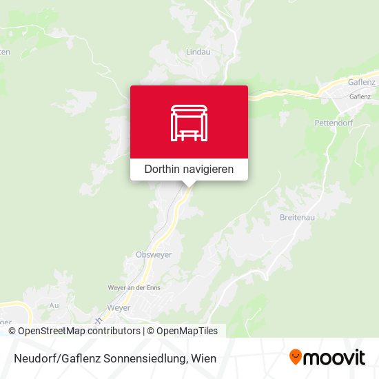 Neudorf/Gaflenz Sonnensiedlung Karte