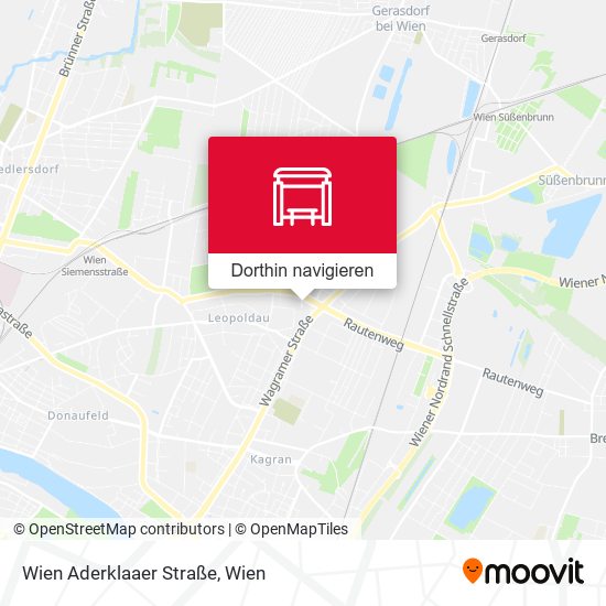 Wien Aderklaaer Straße Karte