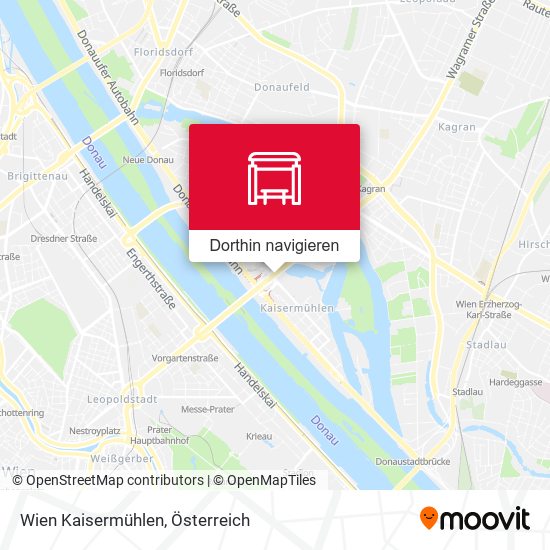 Wien Kaisermühlen Karte