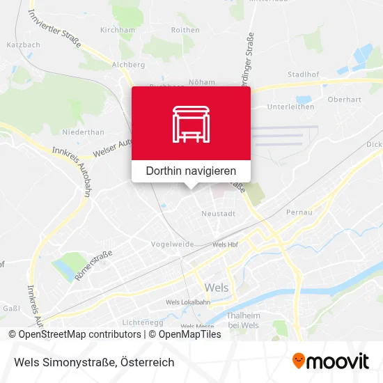 Wels Simonystraße Karte