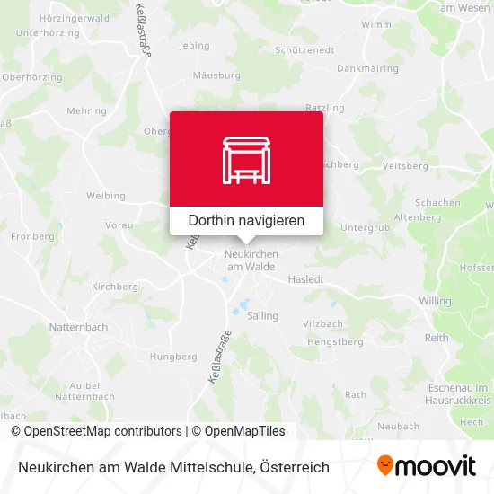 Neukirchen am Walde Mittelschule Karte