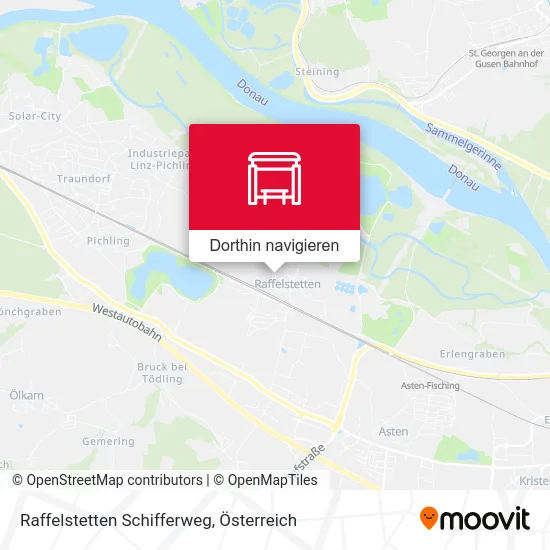 Raffelstetten Schifferweg Karte
