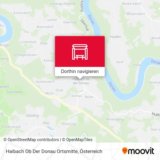 Haibach Ob Der Donau Ortsmitte Karte