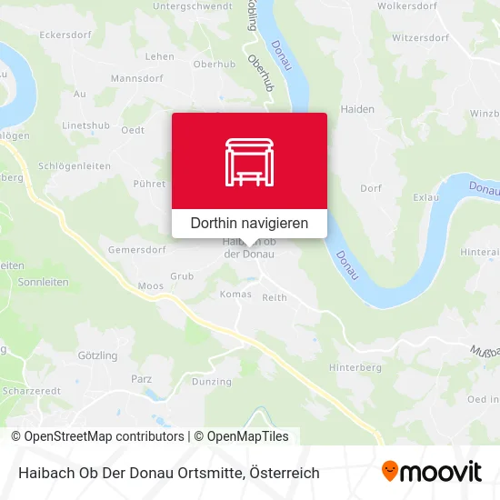 Haibach Ob Der Donau Ortsmitte Karte