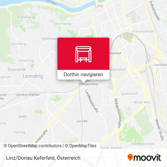 Linz/Donau Keferfeld Karte