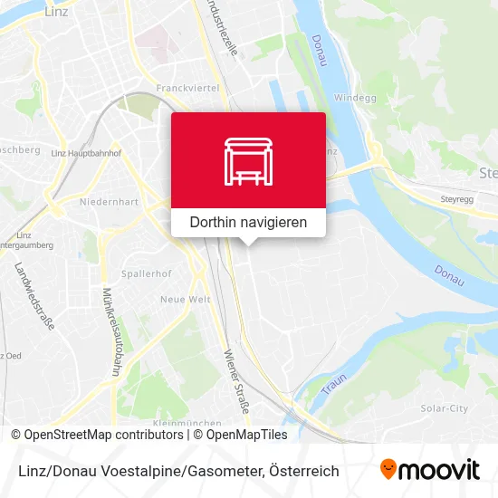 Linz / Donau Voestalpine / Gasometer Karte