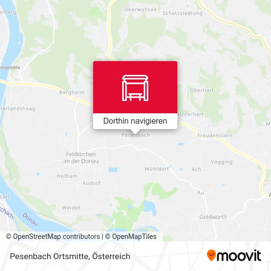 Pesenbach Ortsmitte Karte