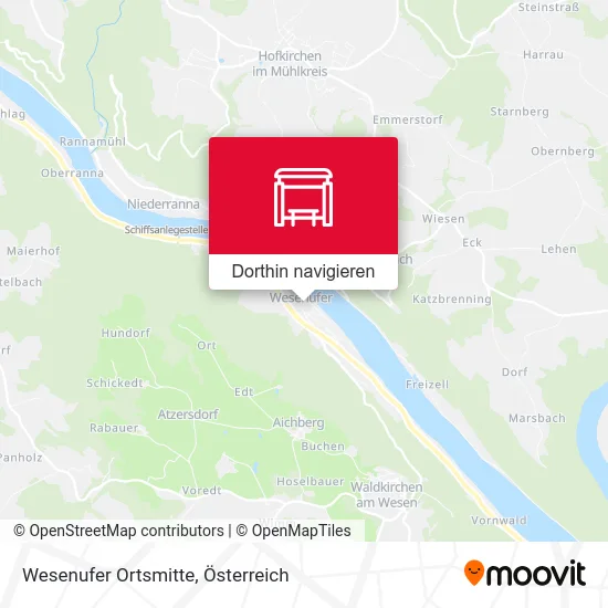 Wesenufer Ortsmitte Karte