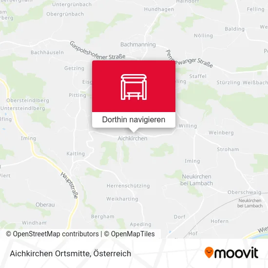 Aichkirchen Ortsmitte Karte