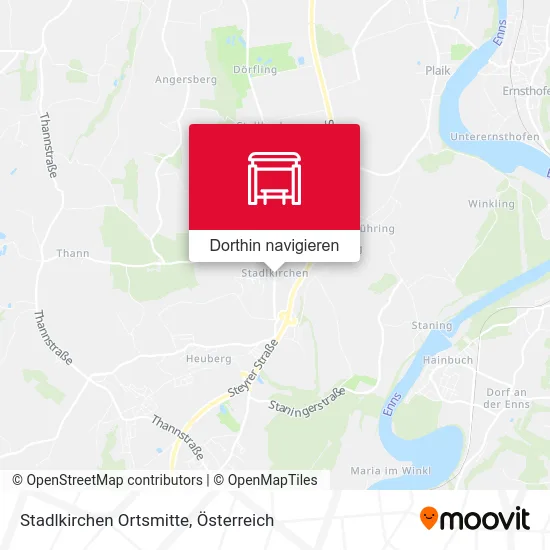 Stadlkirchen Ortsmitte Karte