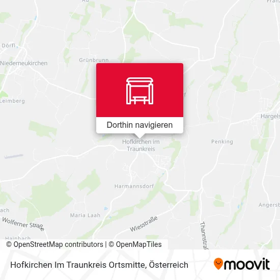 Hofkirchen Im Traunkreis Ortsmitte Karte
