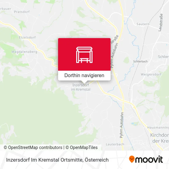 Inzersdorf Im Kremstal Ortsmitte Karte