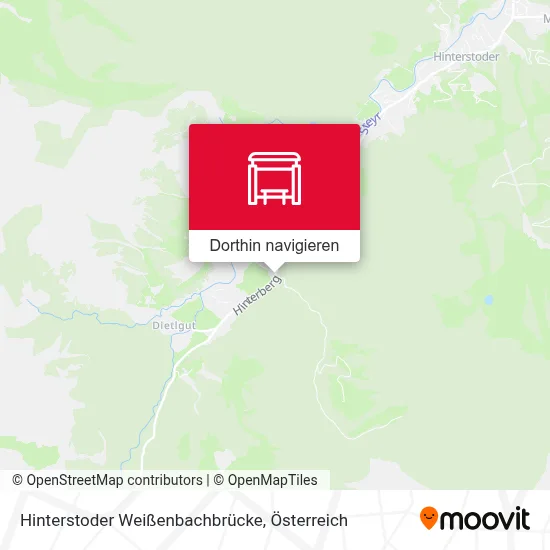 Hinterstoder Weißenbachbrücke Karte