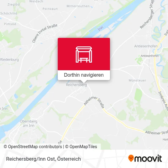 Reichersberg/Inn Ost Karte