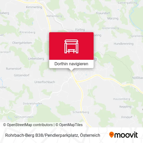 Rohrbach-Berg B38 / Pendlerparkplatz Karte