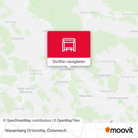 Waxenberg Ortsmitte Karte