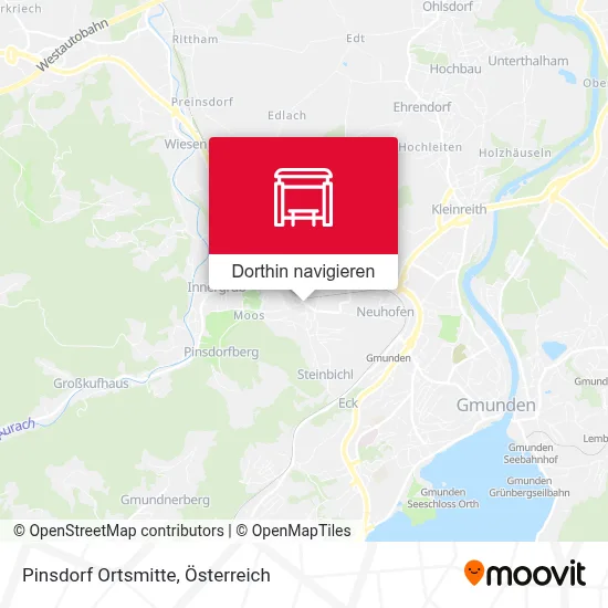 Pinsdorf Ortsmitte Karte