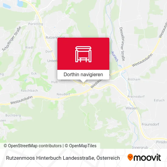 Rutzenmoos Hinterbuch Landesstraße Karte