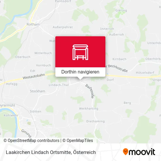 Laakirchen Lindach Ortsmitte Karte