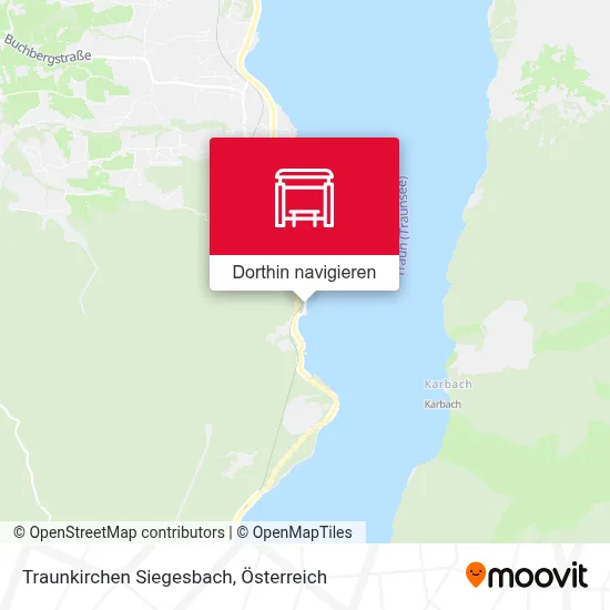 Traunkirchen Siegesbach Karte