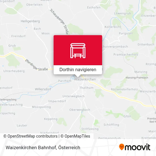 Waizenkirchen Bahnhof Karte