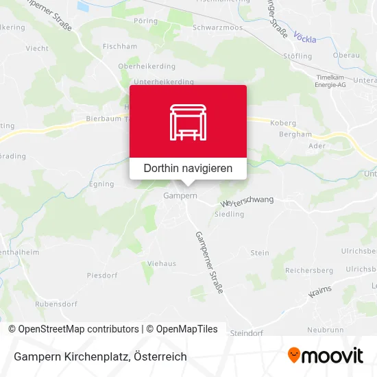 Gampern Kirchenplatz Karte