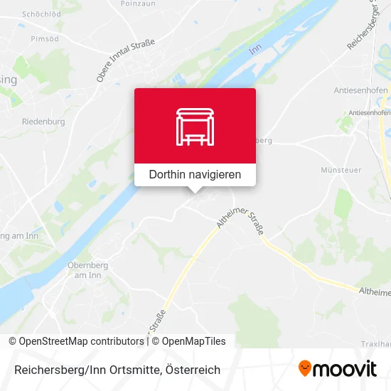 Reichersberg/Inn Ortsmitte Karte