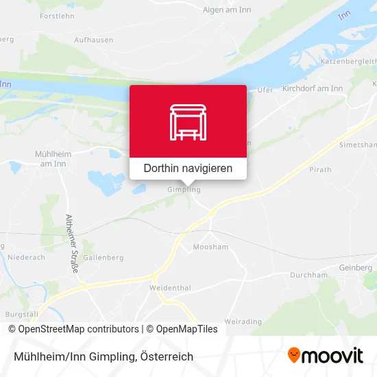Mühlheim/Inn Gimpling Karte