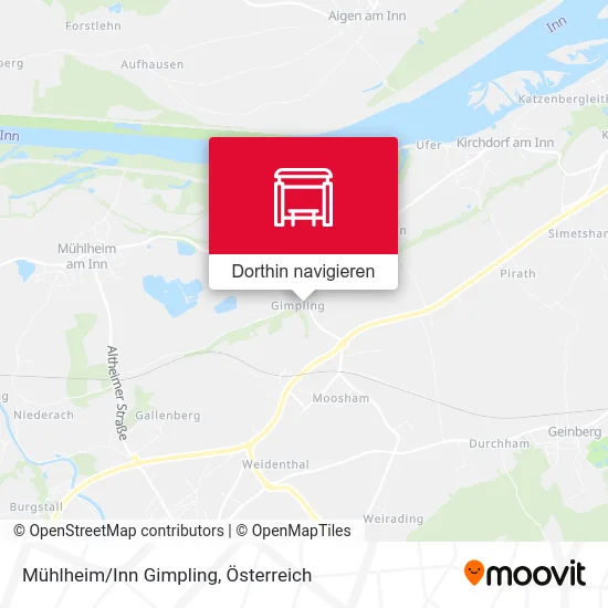 Mühlheim/Inn Gimpling Karte