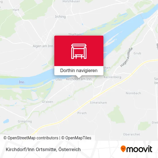 Kirchdorf/Inn Ortsmitte Karte