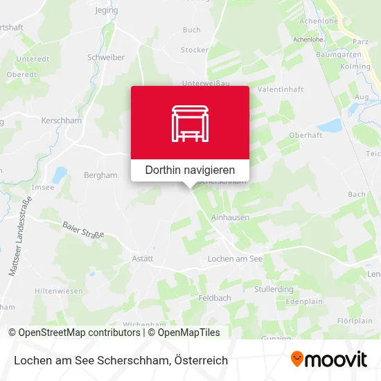 Lochen am See Scherschham Karte