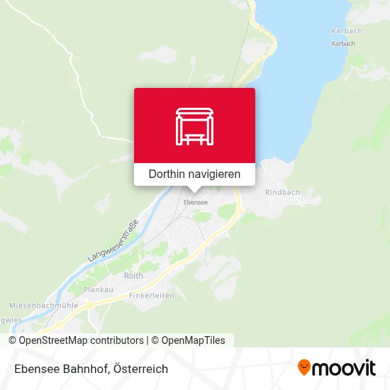 Ebensee Bahnhof Karte