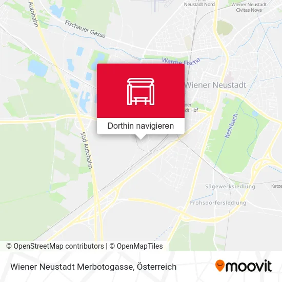 Wiener Neustadt Merbotogasse Karte