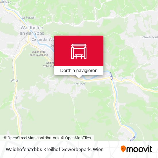 Waidhofen / Ybbs Kreilhof Gewerbepark Karte